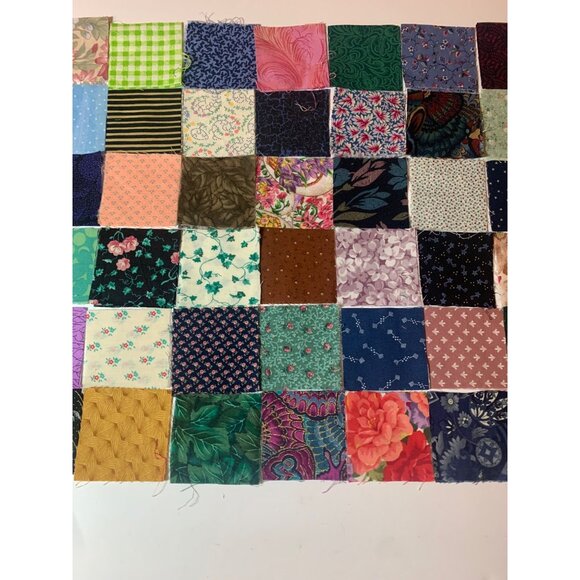108-Piece 2.5" Cotton Quilting Squares Scrap Fabric Patchwork Lot - Picture 4 of 8
